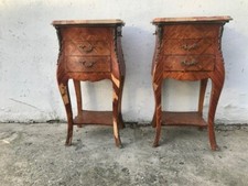 Coppia di  Comodini Luigi XV in Bois de Rose - Restaurati (in corso d'opera)