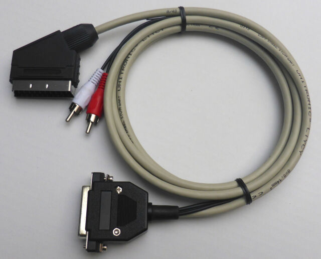 AMIGA RGB Scart Cable 2M. Original DB23 Male. High Quality-