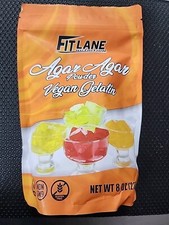 Agar Agar Powder. Vegan Vegetarian Gelatin. Non GMO, Gluten Free 8 oz Bag