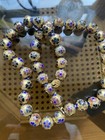 Vintage Chinese Deep Enamel Cloisonne Beads Necklace 24" 40 beads 12mm Diameter — photo 6