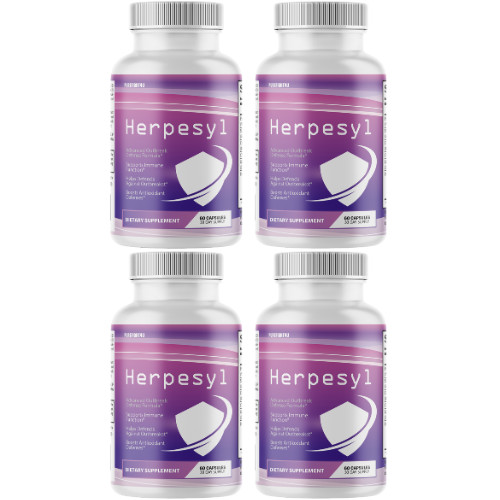 Herpesyl Advanced Defense Formula Dietary Supplement - 4 Bottles