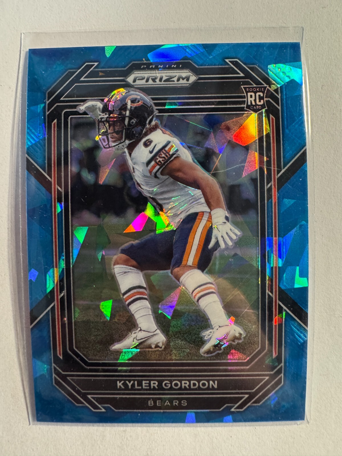 K273,663 - 2022 Panini Prizm Prizms Blue Ice #385 Kyler Gordon #/99