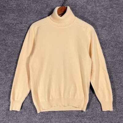 90s DKNY ビンテージ コットンニット モックネック ポケット付き L VINTAGE 90s DKNY Sweater Women Small Cashmere Wool Silk Angora