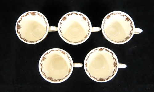 Set Of 5 Vintage Mason's Ironstone Brown 'Fruit Basket' Espresso Cups - Picture 3 of 6