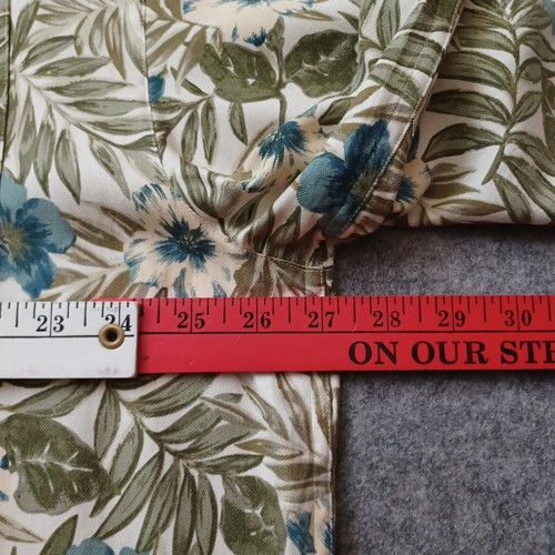 Pussers West Indies Shirt Mens Extra Large XL Green Tan Hawaiian Floral Pocket - Picture 5 of 16