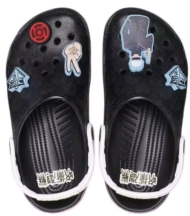 NEW CROCS Jujutsu Kaisen Anime CLASSIC CLOG Sandals Black US M10