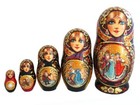 En Bois Russes Babouchka Matriochka 10 Pièces Poupée Ensemble Peint À