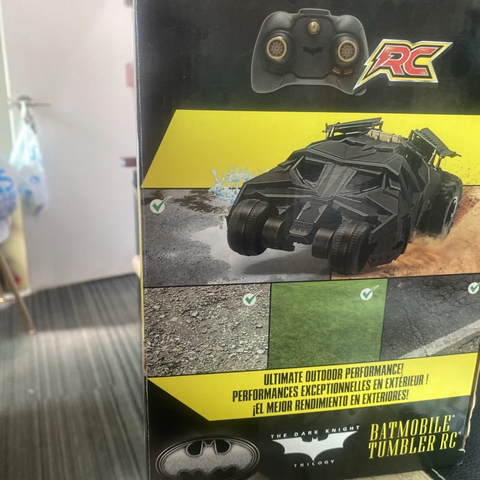 NEW Dark Knight Batman Batmobile Tumbler RC Car Remote Control DC Comics - Image 3 of 4