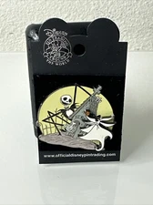Disney Nighrmare Before Christmas Glow in The Dark Jack and Zero Pin 3D PP41489