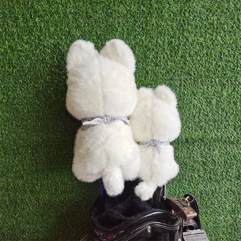 Highland Dog Golf Wood Head Cover 460cc Driver Fairway Woods Plush Headcover - Image 2 of 4