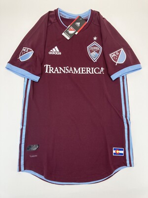 Adidas MLS Authentic Colorado Rapids Transamerica Soccer Jersey