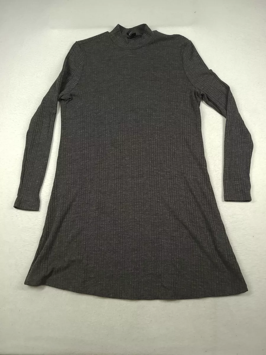 Forever New Grey Shift Dress Long Sleeve Womens AU 10 US 6 Polyester  Viscose