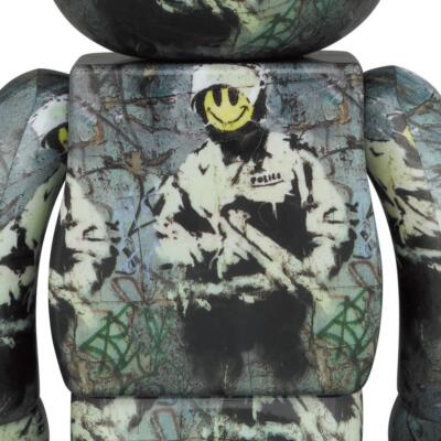 Medicom Be@rBrick BearBrick Riot Cop 100% & 400％ | eBay