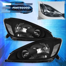 For 04-05 Toyota Sienna Black Clear Replacement Headlights Lamps Leftright Pair For 04-05 Toyota Sienna Black Clear Replacement Headlights Lamps Leftright Pair