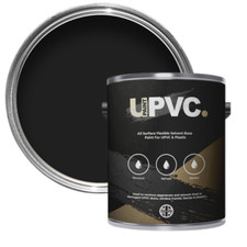 UPVC Paint Semi Matt Black 2.5L - Window - Door - Plastic - Guttering - Fascia
