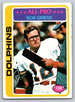 1978 Topps - #120 Bob Griese