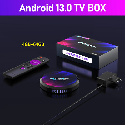 H96 Max 8K RK3528 Ultra HD Smart TV Box Android 13.0 4GB+64GB Fernbedienung