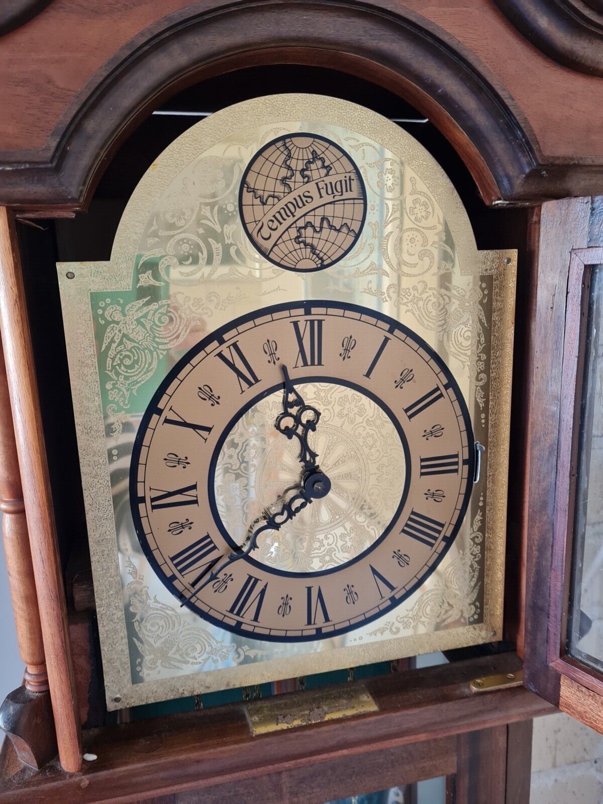 Grandfather Clock, Australian Red Cedar, Tempus Fugit movement