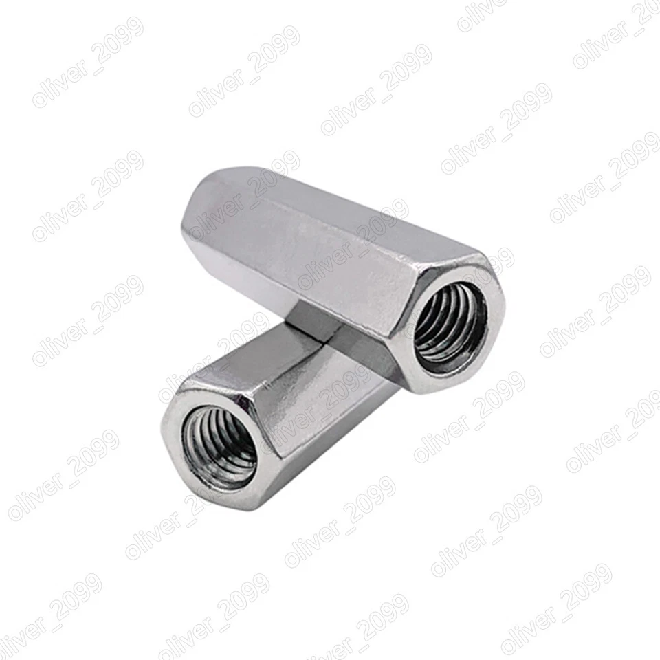 304 Stainless Steel Long Hex Coupling Nuts DIN6334 Standoff Spacer Pillar M5-M16 - Image 4 of 4
