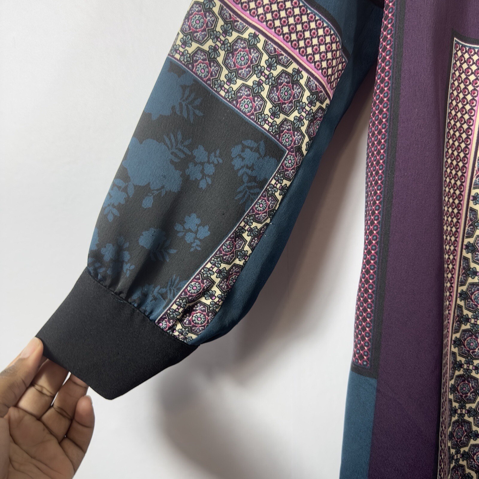 Chico’s Patchwork Open Front Jacket Cardigan  Siz… - image 7