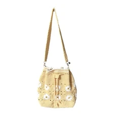 Crochet Handmade Sholder Handbag Women Travel Knitted Bag / Product of Thailand