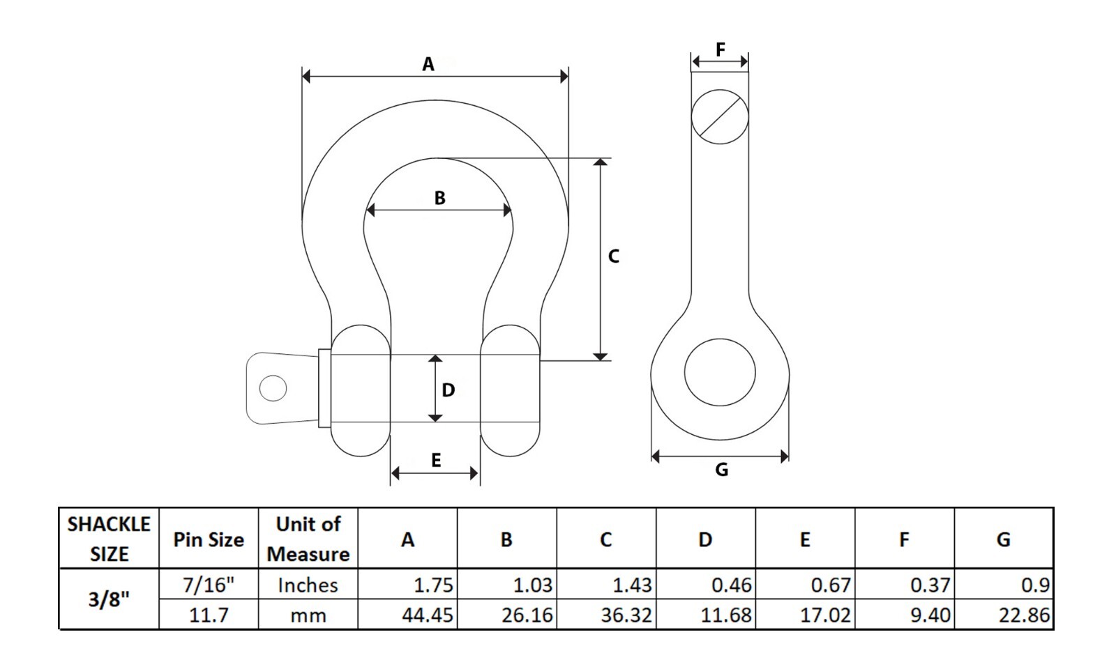 Stainless Steel 316 304 Type Shackle Rope Marine Rigging Hardware - Stainless Steel Shackle, Rigging Hardware Shackle