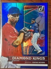 Rafael Devers 2022 Donruss Baseball Diamond Kings #2 Holo Blue Boston Redsox