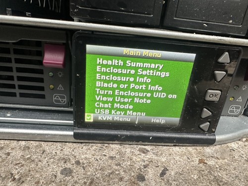 HPE BladeSystem C7000 NO BLADES NO RAM NO DRIVE TESTED WORKING + POWER SUPPLY#SS - Picture 4 of 12