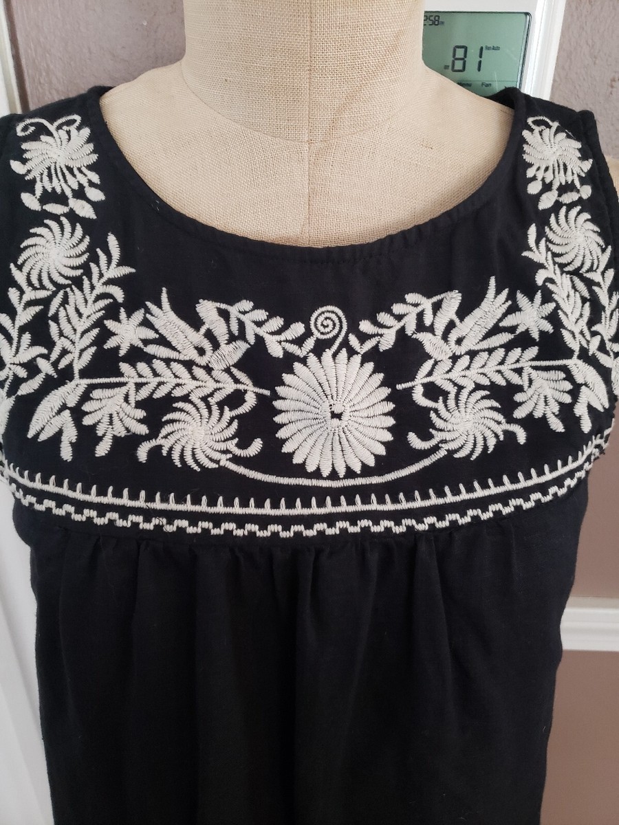 NEW!! Gorgeous Black Linen Blend Embroidered Dress By J. Crew!! Size Small!! | eBay NEW!! Gorgeous Black Linen Blend Embroidered Dress By J. Crew!! Size Small!! | eBay