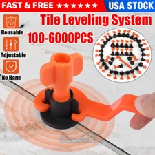 100-6000X Tile Leveling System Kit Floor Wall 1-3mm Tile Spacer Tiling Tool 