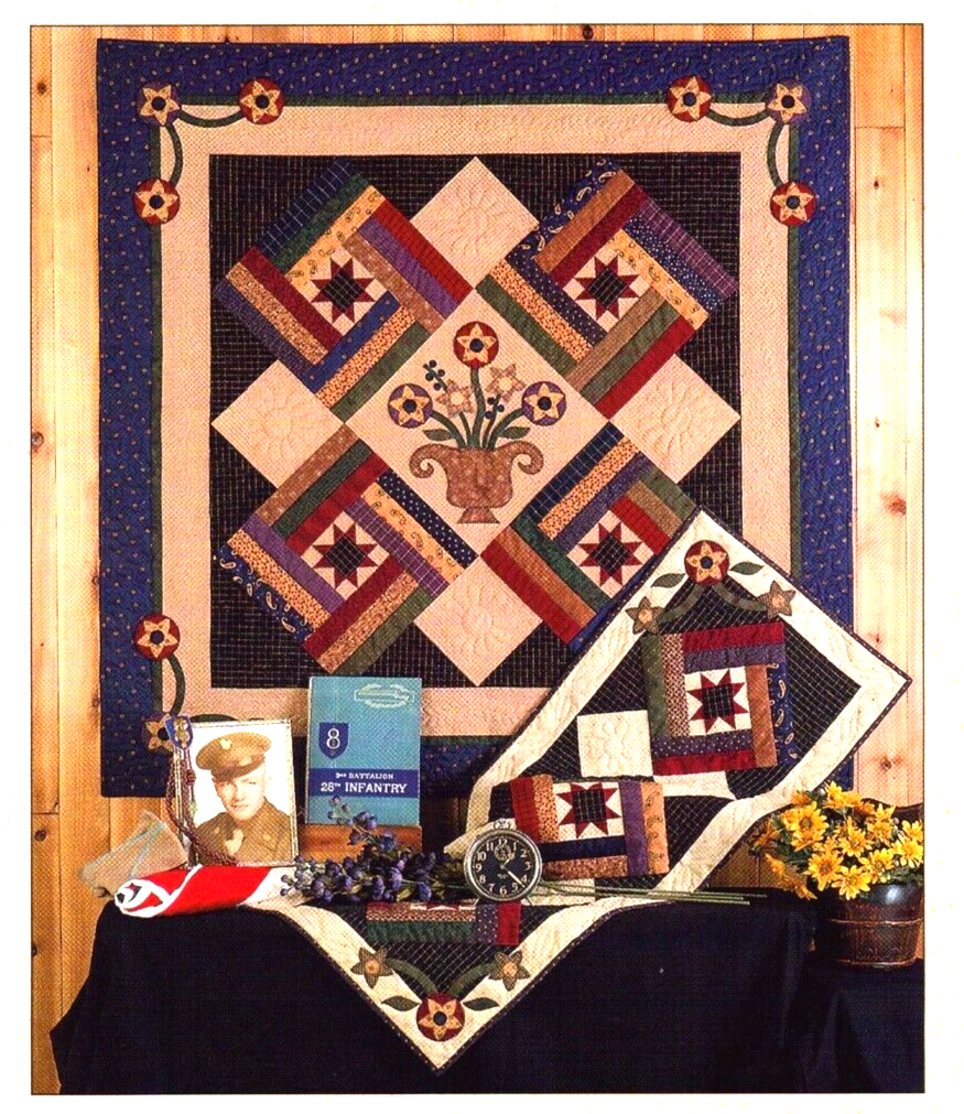 Freedom Blooms Pieced Quilted Wall Hanging Quilt Pattern