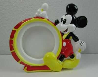 Vintage Disney Mickey Mouse Musical Schmid Ceramic Picture Frame