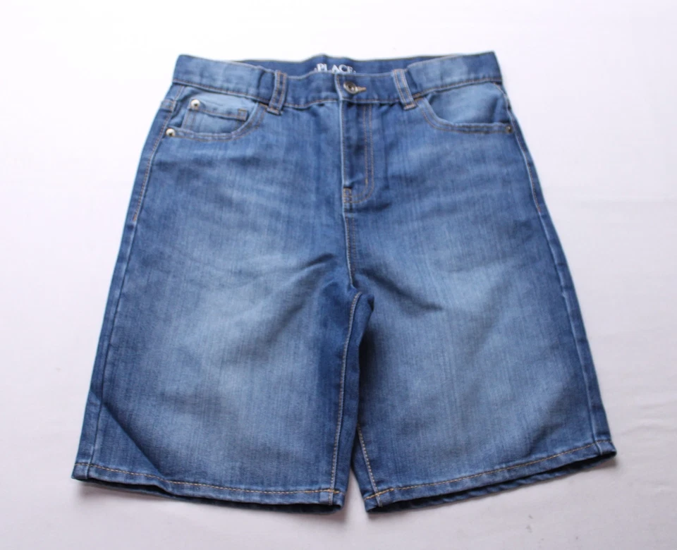 The Children's Place Boy's 3-Pack Denim Pull-On Shorts CG2 Multicolor Size 16  - Image 2 of 4