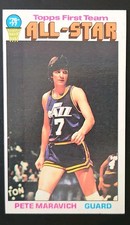 Topps 1976-77 Pete Maravich First Team All-Star New Orleans Jazz #130
