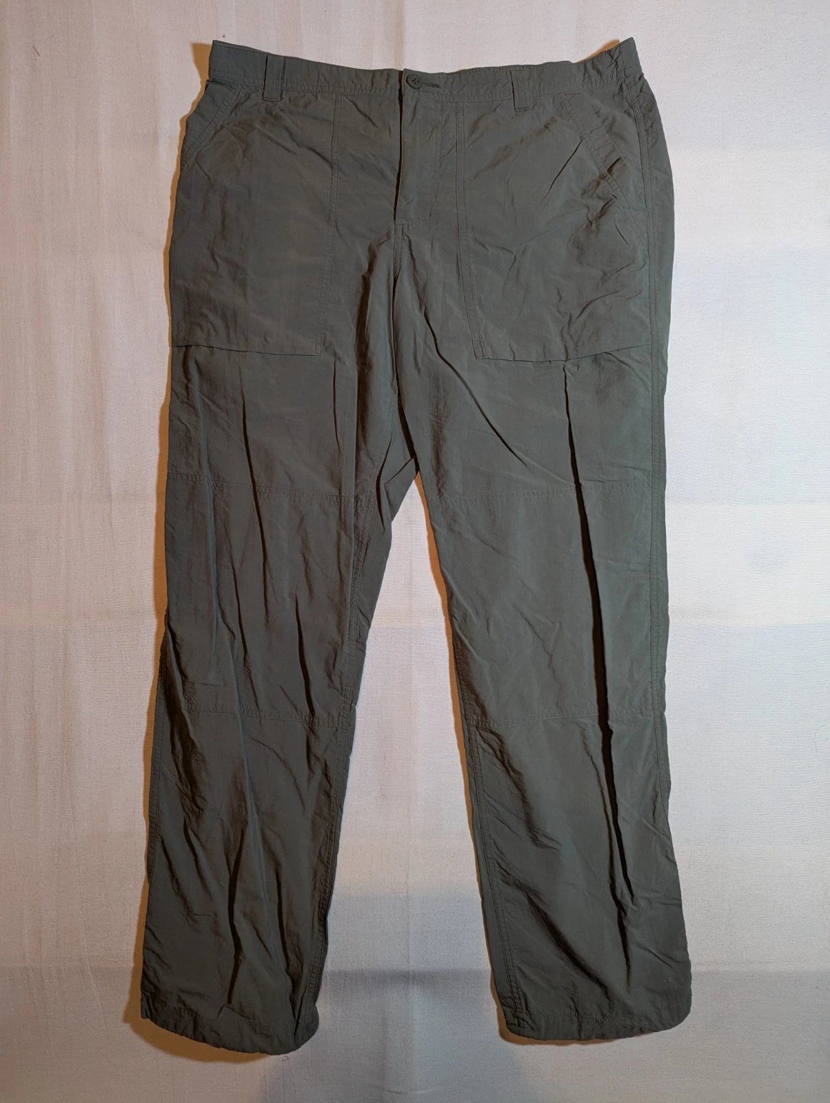 Rei Co-Op Pants Men's 40x34 Straight Lightweight Outdoor Hiking Camping Gray