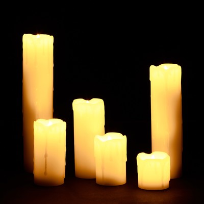 Led kerzen set Flammenlose Echtwachskerzen Elektrische Dekokerzen warmweiß