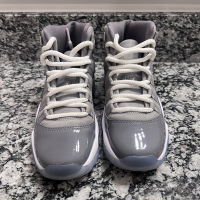 Jordan Air Jordan 11 Retro Cool Grey Gray White High Top Athletic Sneakers