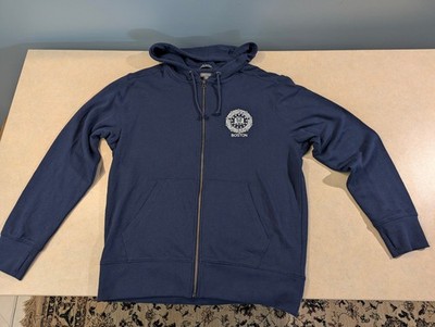 TRIMARK Department of Justice FBI BOSTON NAVY BLUE ZIP UP SWEATER MEDIUM