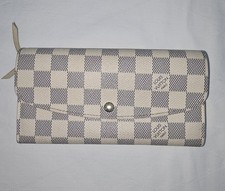 Louis Vuitton Sarah Long Wallet Damier azur