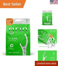 Clean Flosspyx, Floss Picks, 150 Count, Dental Flossers, Minty Flavor, Recycl...