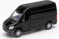 Welly Mercedes Benz Sprinter Kastenwagen Schwarz MaßStab 1:34 1:39 4,5 Zoll...