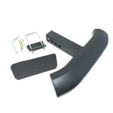 Black Heavy Duty Steel Tow Hitch Step Bar 2" Receiver Truck Trailer Guard 18"W