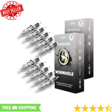 Wormhole Tattoo Cartridge Needles 50Pcs Assorted Disposable Tattoo