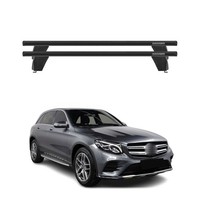 Menabo DachträGer GrundtäGer FüR Mercedes Glc C253 2015-2020 75Kg Alu Schwarz 2X