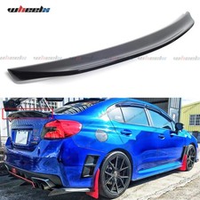 Fit 15-21 Subaru Wrx Sti Sedan Highkick Duckbill Trunk Spoiler Wing Gloss Black
