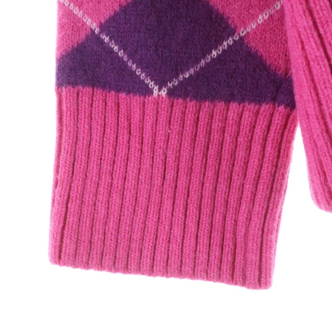 Acne Studios Face Logo Total Pattern Argyle V-nec… - image 5