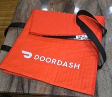 DoorDash Insulated Catering Bag - Large Red Delivery Bag - Thermal Food Warmer