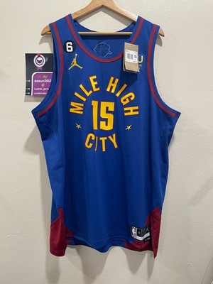 New Nike NBA Denver Nuggets Jokić Statement Edition Finals Authentic Jersey 52XL
