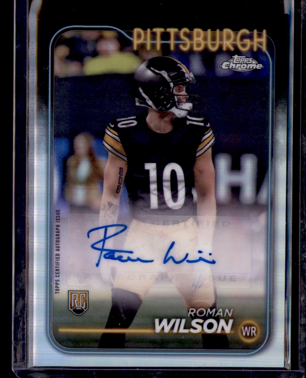 Roman Wilson Topps Chrome Rookie Autographs Variations #RARWI Base