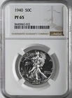 1940  50C  PROOF WALKING LIBERTY SILVER HALF DOLLAR  NGC PF65  #8445062-022